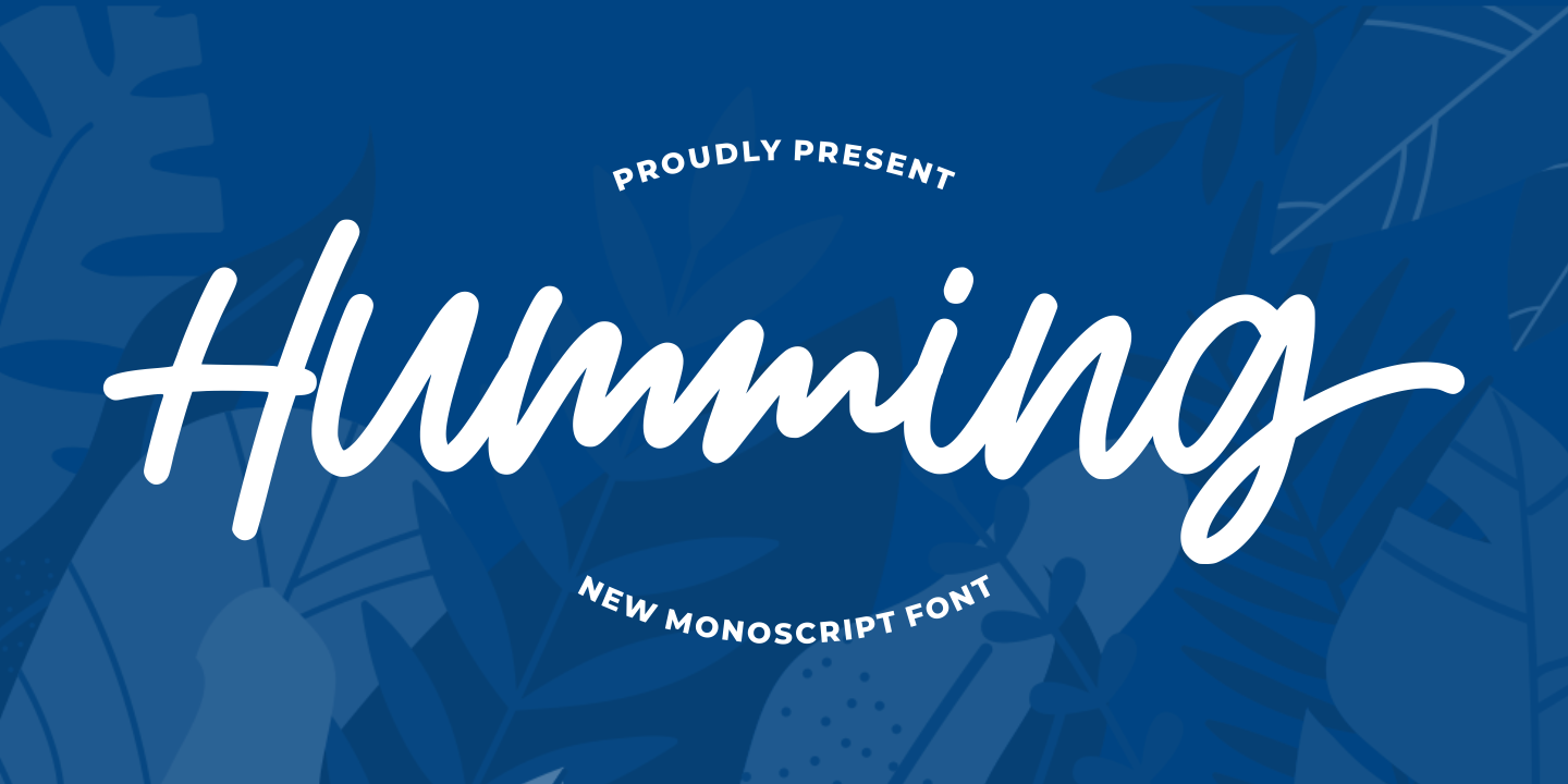 Humming Italic Font preview